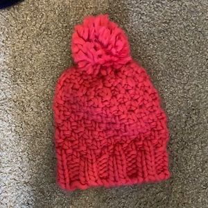 Pink winter hat